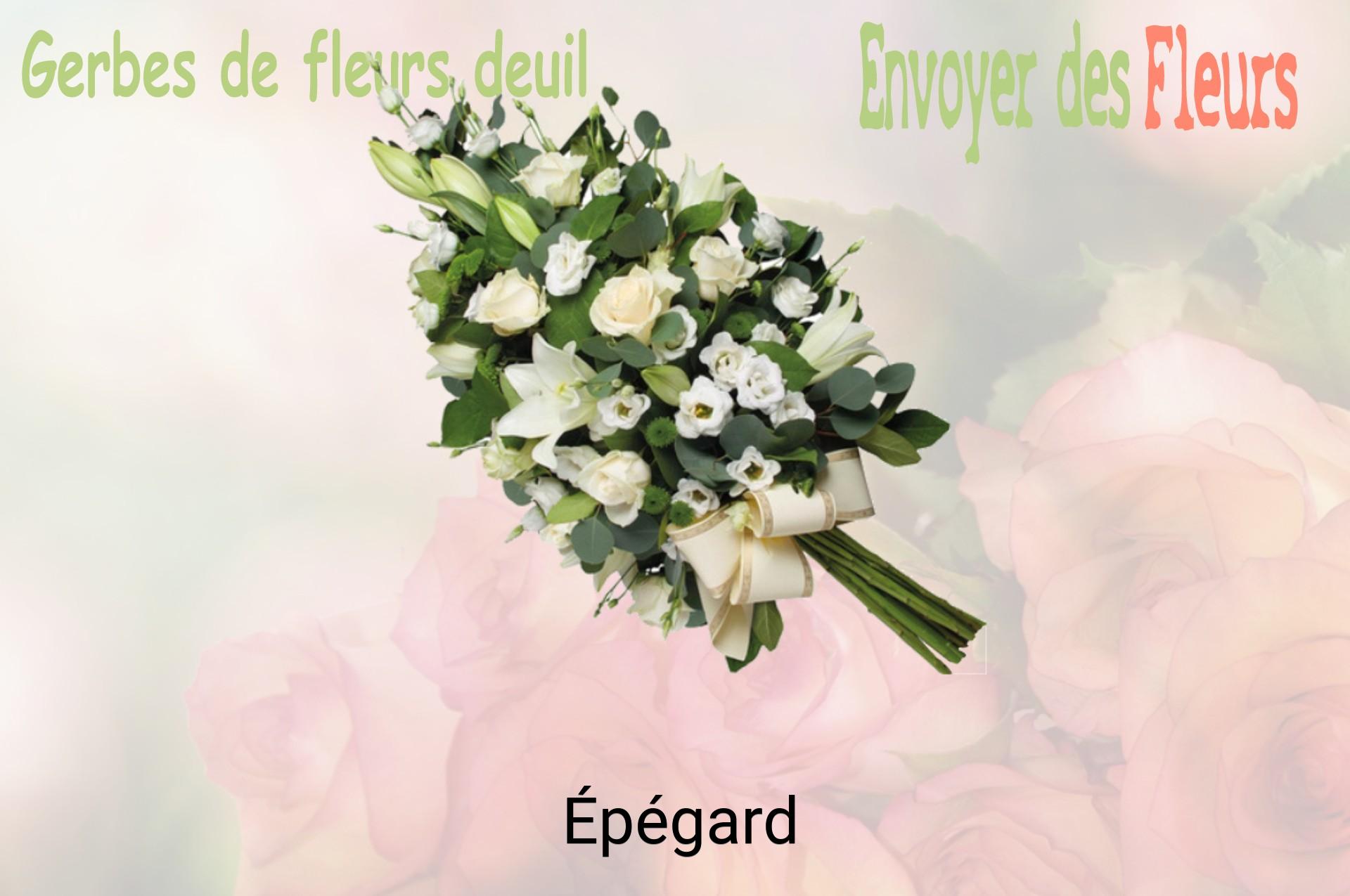 Gerbe de fleurs de deuil livrée à Épégard